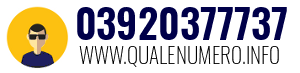 Numero di telefono 03920377737 03920377737