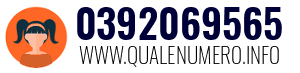 Numero di telefono 0392069565 0392069565