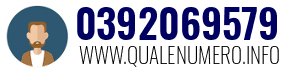 Numero di telefono 0392069579 0392069579