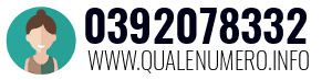 Numero di telefono 0392078332 0392078332