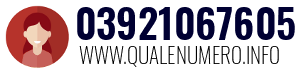 Numero di telefono 03921067605 03921067605