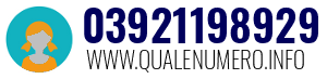 Numero di telefono 03921198929 03921198929