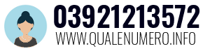 Numero di telefono 03921213572 03921213572