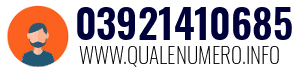 Numero di telefono 03921410685 03921410685