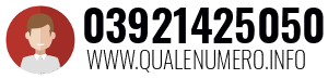 Numero di telefono 03921425050 03921425050
