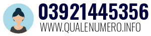 Numero di telefono 03921445356 03921445356