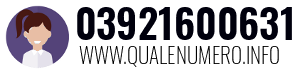 Numero di telefono 03921600631 03921600631