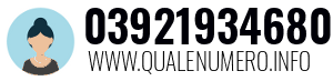 Numero di telefono 03921934680 03921934680