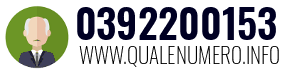Numero di telefono 0392200153 0392200153
