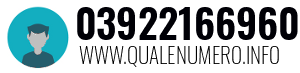 Numero di telefono 03922166960 03922166960