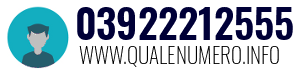 Numero di telefono 03922212555 03922212555