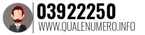 Numero di telefono 03922250 03922250