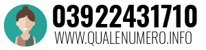 Numero di telefono 03922431710 03922431710