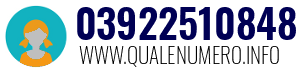 Numero di telefono 03922510848 03922510848