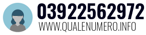Numero di telefono 03922562972 03922562972