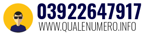 Numero di telefono 03922647917 03922647917