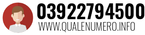 Numero di telefono 03922794500 03922794500