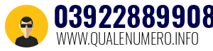 Numero di telefono 03922889908 03922889908