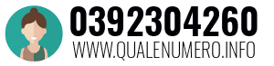 Numero di telefono 0392304260 0392304260