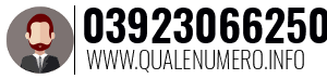 Numero di telefono 03923066250 03923066250