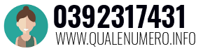 Numero di telefono 0392317431 0392317431