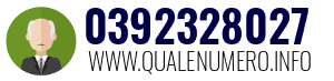 Numero di telefono 0392328027 0392328027