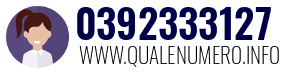 Numero di telefono 0392333127 0392333127