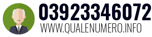 Numero di telefono 03923346072 03923346072