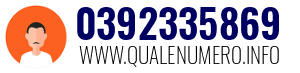 Numero di telefono 0392335869 0392335869