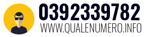 Numero di telefono 0392339782 0392339782
