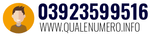 Numero di telefono 03923599516 03923599516