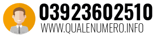 Numero di telefono 03923602510 03923602510