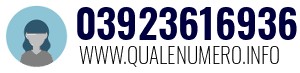 Numero di telefono 03923616936 03923616936