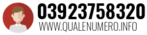 Numero di telefono 03923758320 03923758320