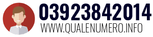 Numero di telefono 03923842014 03923842014