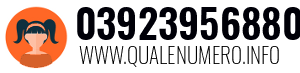 Numero di telefono 03923956880 03923956880