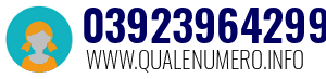 Numero di telefono 03923964299 03923964299