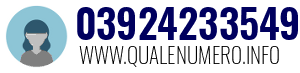 Numero di telefono 03924233549 03924233549