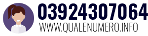 Numero di telefono 03924307064 03924307064