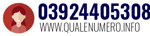 Numero di telefono 03924405308 03924405308