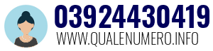 Numero di telefono 03924430419 03924430419