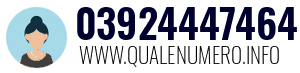 Numero di telefono 03924447464 03924447464