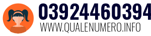 Numero di telefono 03924460394 03924460394