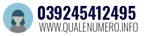 Numero di telefono 039245412495 039245412495