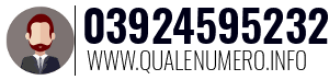 Numero di telefono 03924595232 03924595232
