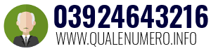 Numero di telefono 03924643216 03924643216