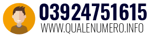 Numero di telefono 03924751615 03924751615