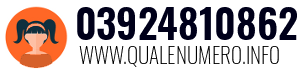Numero di telefono 03924810862 03924810862
