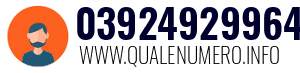 Numero di telefono 03924929964 03924929964