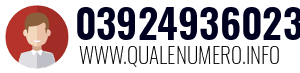 Numero di telefono 03924936023 03924936023